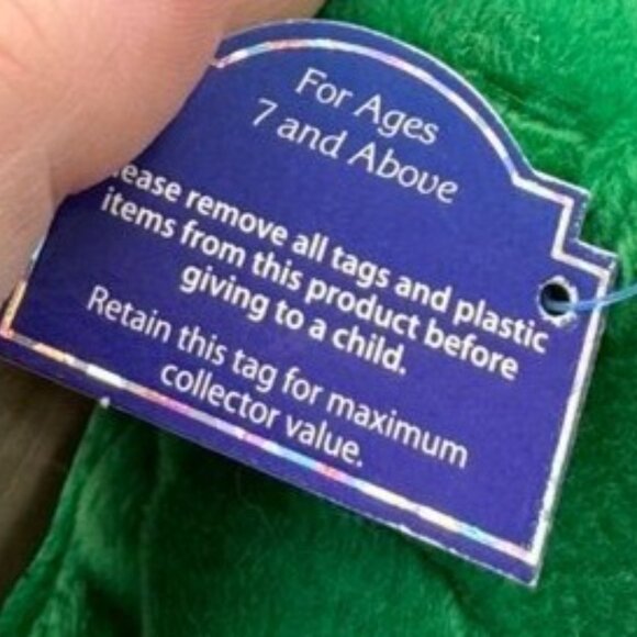 Limited Treasures Holiday Edition 1999 Green Collectible Bear Plush - Picture 8 of 9